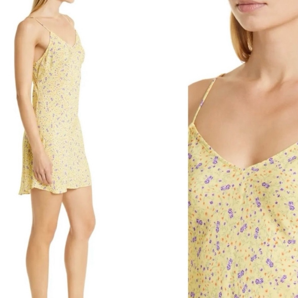 Anthropologie-Favorite Daughter The Drew Floral Mini Slip Dress - Picture 4 of 7